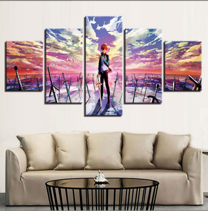 5 animation characters HD spray painting canvas oil painting