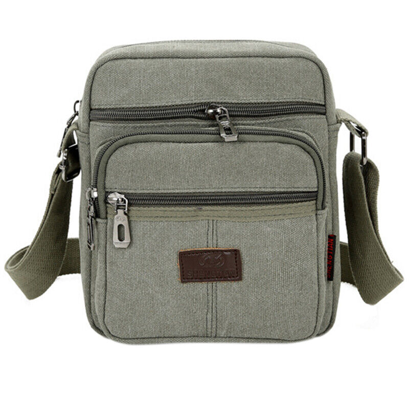 Retro Shoulder Bag Flip Casual Messenger Canvas Fashion Zipper Multifunctional