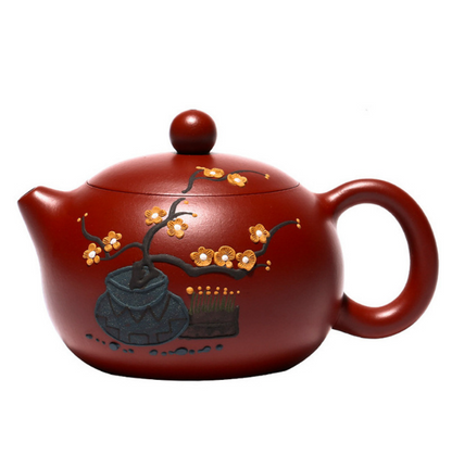 Yixing purple clay teapot famous pure hand-painted Dahongpao teapot