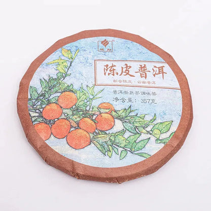 2021 Tangerine Peel Puerh Tea Gu Yi Dried Orange Peel Pu-erh Ripe Pu'er Tea 357g