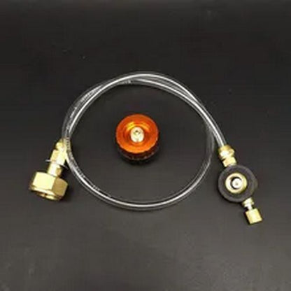 Camping Gas Stove Propane Refill Adapter Outdoor Flat Cylinder Tank Container
