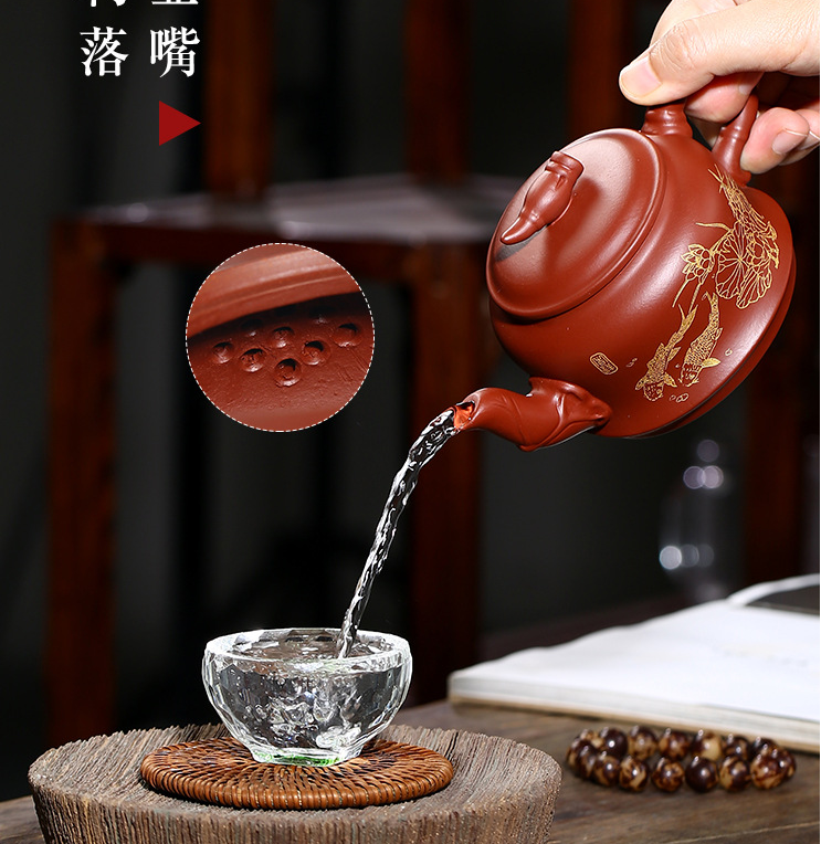 Chinese Yixing Zisha Clay Handmade Exquisite Teapot #522100