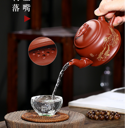 Chinese Yixing Zisha Clay Handmade Exquisite Teapot #522100