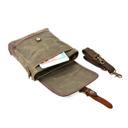 Mens Medieval Crossbody Canvas Bag Shoulder Bag Leisure Package Outdoor Travel