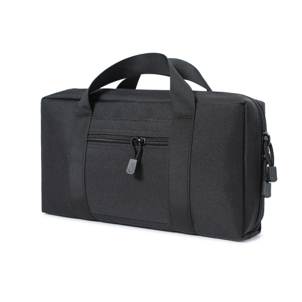 Tactical Pistol Gun Storage Case Handgun Bag Shooting Range with Magazine Pouch
