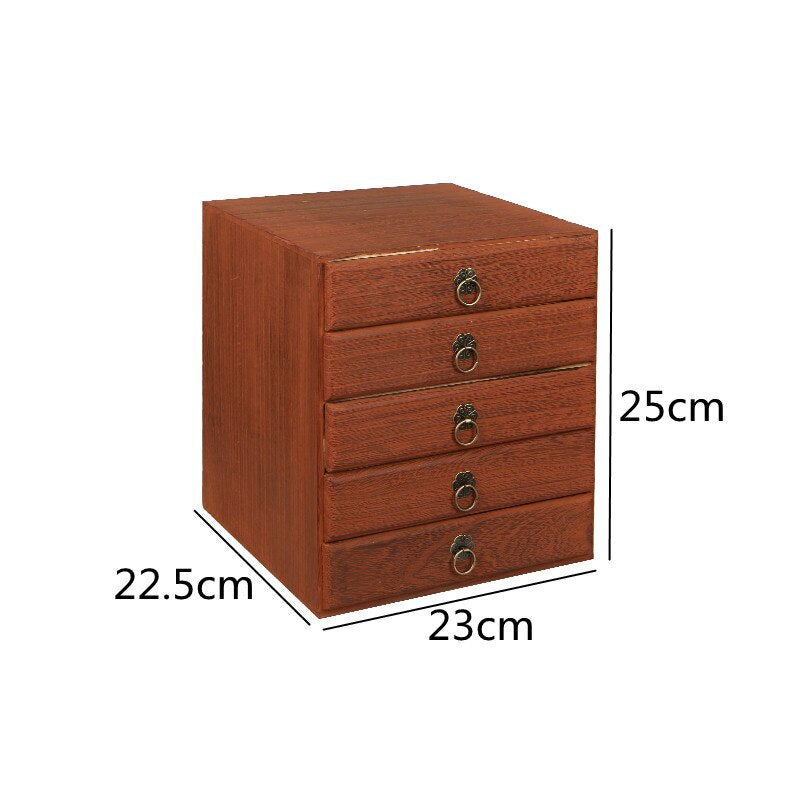 Multilayer Solid Wood Tea Box Tea Cake Storage Box Drawer Type Tea Cabinet Tea