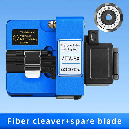 AUA-S3 Fiber Cleaver FTTH Cable Fiber Optic Cutting Knife Three-in-one Clamp