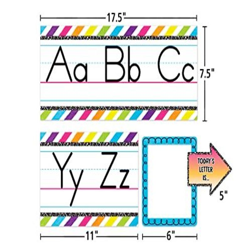 Teacher Created Resources Brights 4Ever Alphabet Line Bulletin Board Multi