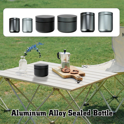 Aluminum Alloy Sealed Pill Case Container Tea Box Storage Bottle Cup Waterproof