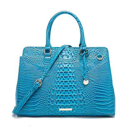 Women Patent Leather Crocodile Handbag Sling Satchel Tote Shoulder Bag Party Bag