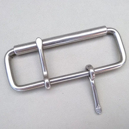 Weightlifting Belt Buckles Stainless Steel 60mm Square Waistbands Roller 52-60mm