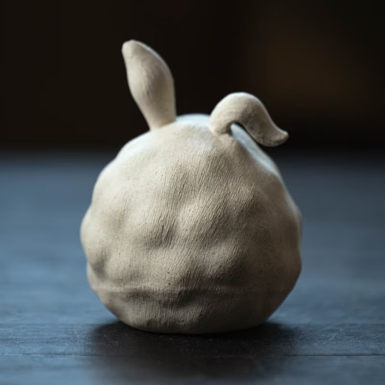 Cute Rabbit Purple Clay Teapet from Yixing