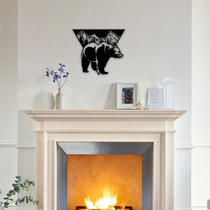 CIFBUY Metal Bear Wall Decor Bear Wall Art Decorations Wall Sculptures Wall