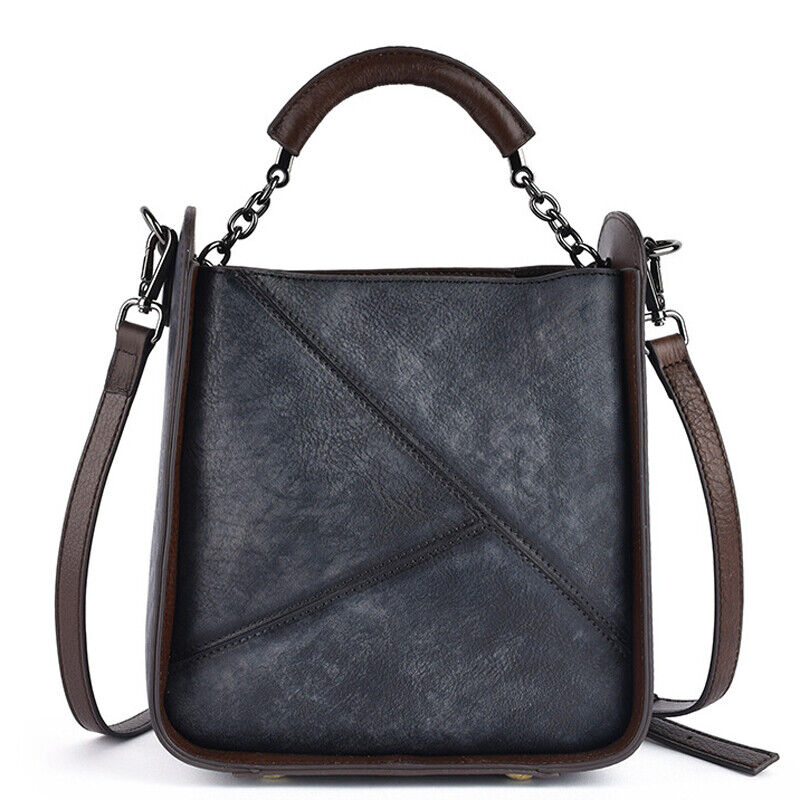 Designer Women's Genuine Leather Retro Handbags Deer Embossed Sling Shoulder Bag