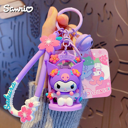 Cinnamoroll Hello Kitty Kuromi Cute Cartoon Anime Keychain Car Bag Pendant Gift