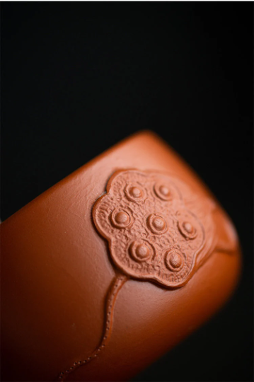 Purple Clay Tea Cup Chinese Kung Fu Cup with Lotus