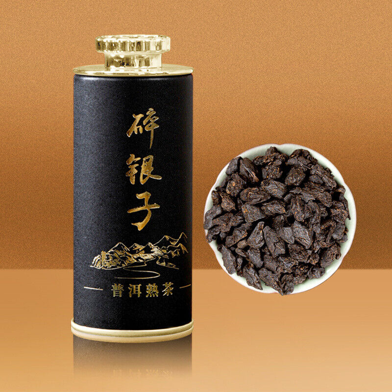 Glutinous Rice Fragrance Broken Silver Yunnan Tea Fossil Ripe Tea Pu'er Tea 60g