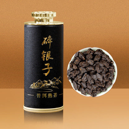 Glutinous Rice Fragrance Broken Silver Yunnan Tea Fossil Ripe Tea Pu'er Tea 60g
