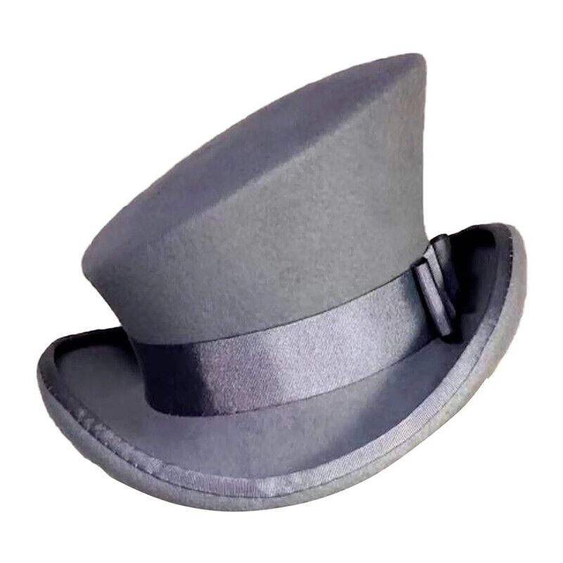 Cashmere Hat Asymmetric Top Hat Unisex Steam Punk Wool Party Costume Magic Cap