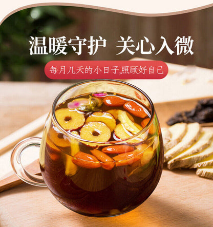 150g10 Sachets Herbal Tea with Ginseng Rose Ginger Longan Red Dates Brown Sugar