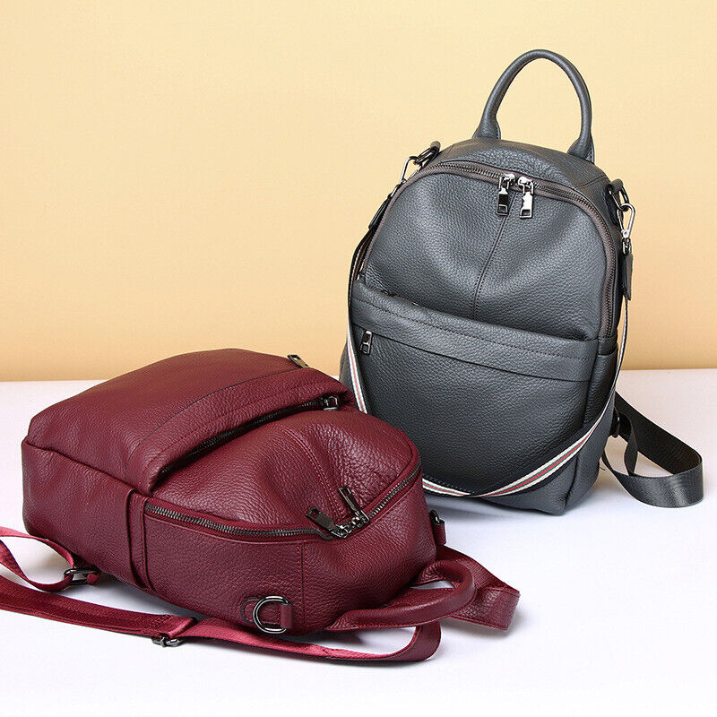 Soft Real Leather Black Backpack, New Desinger Women's Travel Backpack Bags