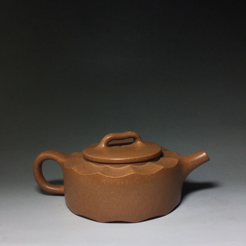 vintage chinese yixing purple clay teapot zisha ceremony carving Collectible art