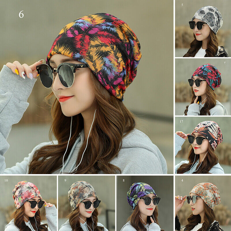 Beanie Hat Mens Ladies Womens Slouchy Warm Ski Skull Cap Hair Loss Turban Hat*US