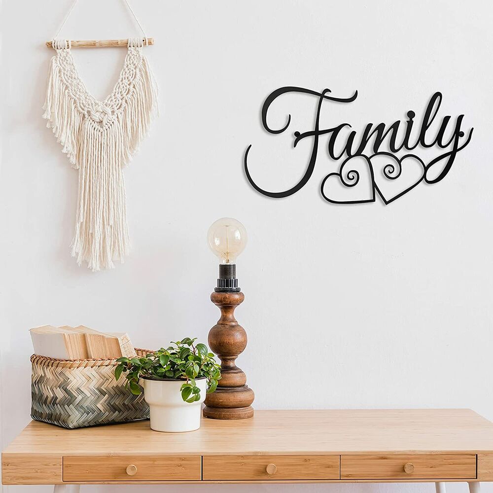 Family Wall Sign Family Wall Decor Sign Family Word Wall Art Family Wall Hanging