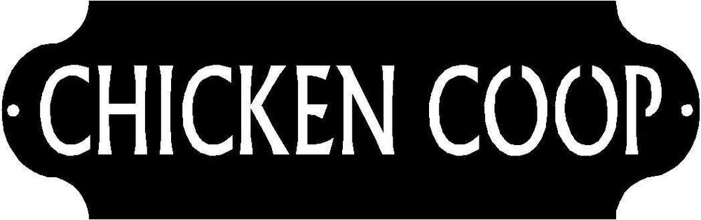 Country Rustic Chicken Coop Metal Sign for The Hen House-14"X4.5"-Metal Wall Art