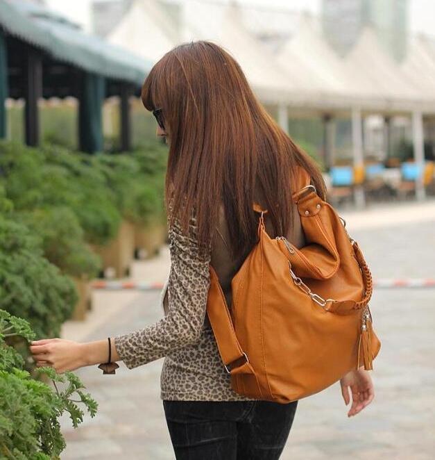 Women PU Leather CrossBody Shoulder Bag Tote Purse Satchel Messenger Handbag