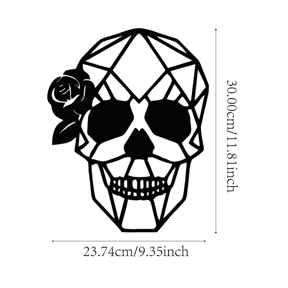 Skull Art Wall Decor Metal Wall Decor Halloween Decor, Decor Modern Art