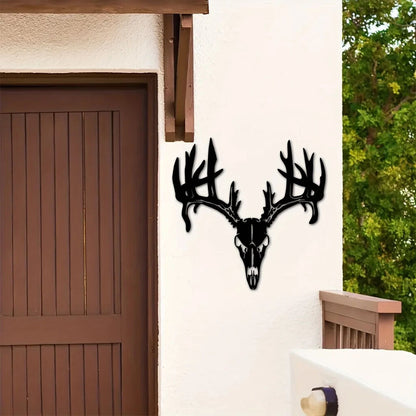 Metal Deer Art Wall Decor, Deer Skull Metal Art, Metal Deer Signs, Head Signs