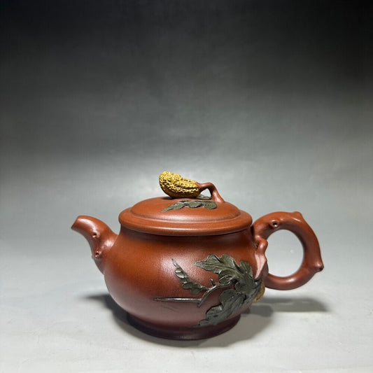 Chinese Yixing Zisha Clay Handmade Exquisite Teapot （佛手 底款：汪寅仙）