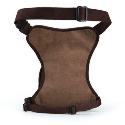 Men's Outdoor Hiking Camping Sport Waist Packs Leg Bag Canvas Waist Bag Belt Bag