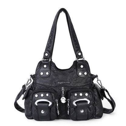 Handbag Small Synthetic Shoulder Bag Soft Hobos Messenger Satchel Pockets Purse
