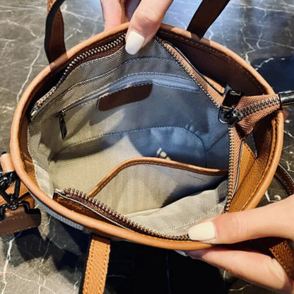 Genuine Leather HandBag New High Capacity Shoulder Bags Trends Handbag