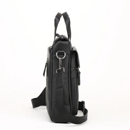 Men Genuine Leather Cross Body Messenger Shoulder Bag Briefcase Tote Handbag New