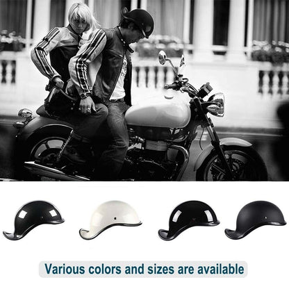 Classic Motorcycle Helmet with Baseball-Style Cruiser Adult Half Face Helmet