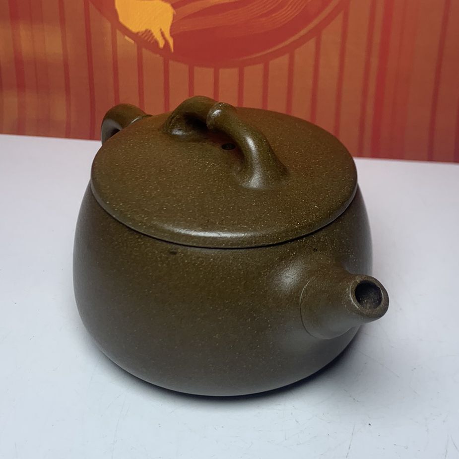 Vintage Chinese Yixing Purple Clay Teapot Zisha Ceremony Fashion Bamboo Teaware
