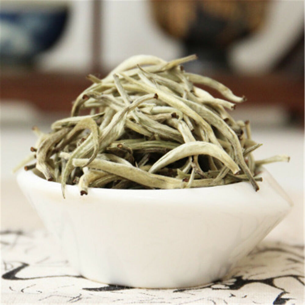 Chinese Organic Bai Hao Yin Zhen Silver Needle Buds White Tea Loose Leaf