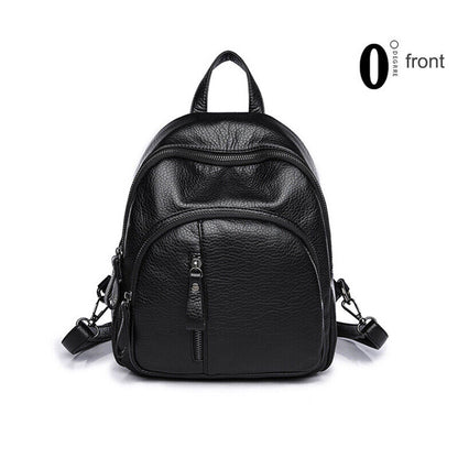 Soft PU Leather Backpack Women Vintage Shoulder Bag Ladies Mini Travel Backpack