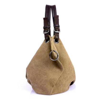 Women Canvas Messenger Bags Female Crossbody Bags Solid Shoulder Bag Handbag
