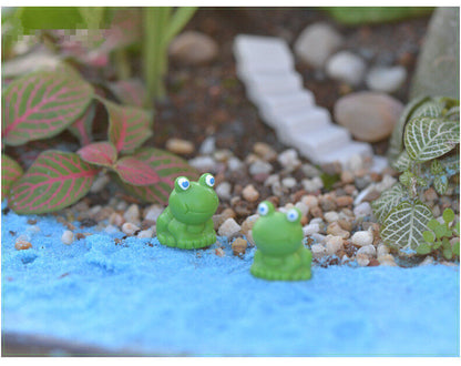 Blue Eyes Frogs Miniature Garden Yard Lawn Ornament Decoration Figurine DIY 5pcs
