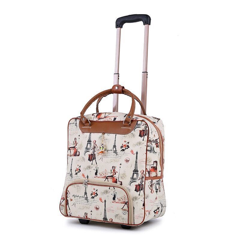 Women Travel Business Boarding Bag Wheels Bags Travel Luggage Girl Suitcase Bag