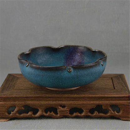 Jun Kiln Handmade Porcelain of Song Dynasty of China Plum Washing Lotus Washing
