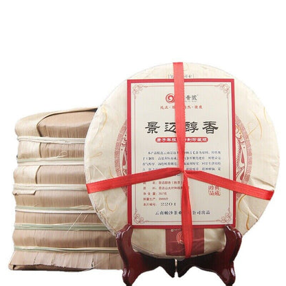 357g Ripe Tea Top Jingmai Ancient Tree Tea Jingmaichunxiang Yunnan Big-leaf Tea