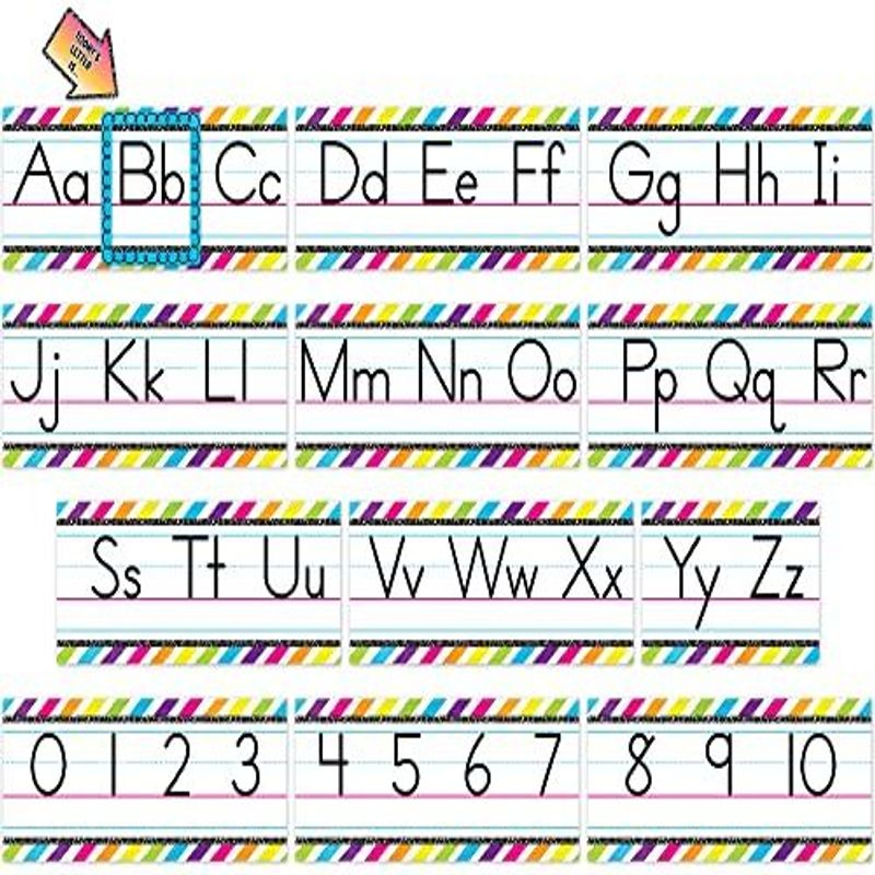 Teacher Created Resources Brights 4Ever Alphabet Line Bulletin Board Multi