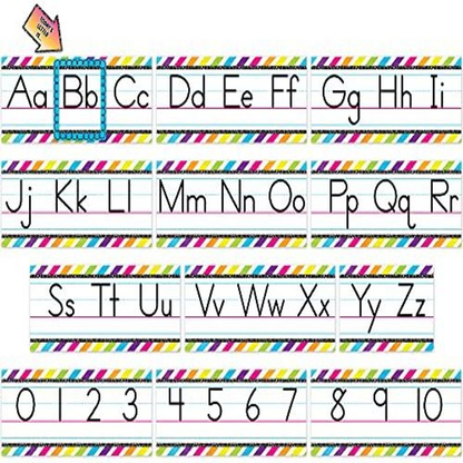 Teacher Created Resources Brights 4Ever Alphabet Line Bulletin Board Multi
