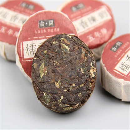 50g YunnanMini Ripe Pu-Erh Tuocha Tea Cake Glutinous Rice Taste Pu'er Black Tea