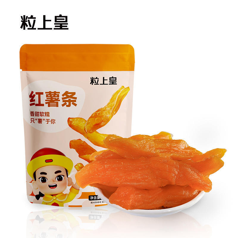 粒上皇红薯条红薯干 80g 天然低脂果干薯条地瓜干倒蒸番薯干休闲小零食 Lishanghuang Sweet Potato Fries Sweet Potato